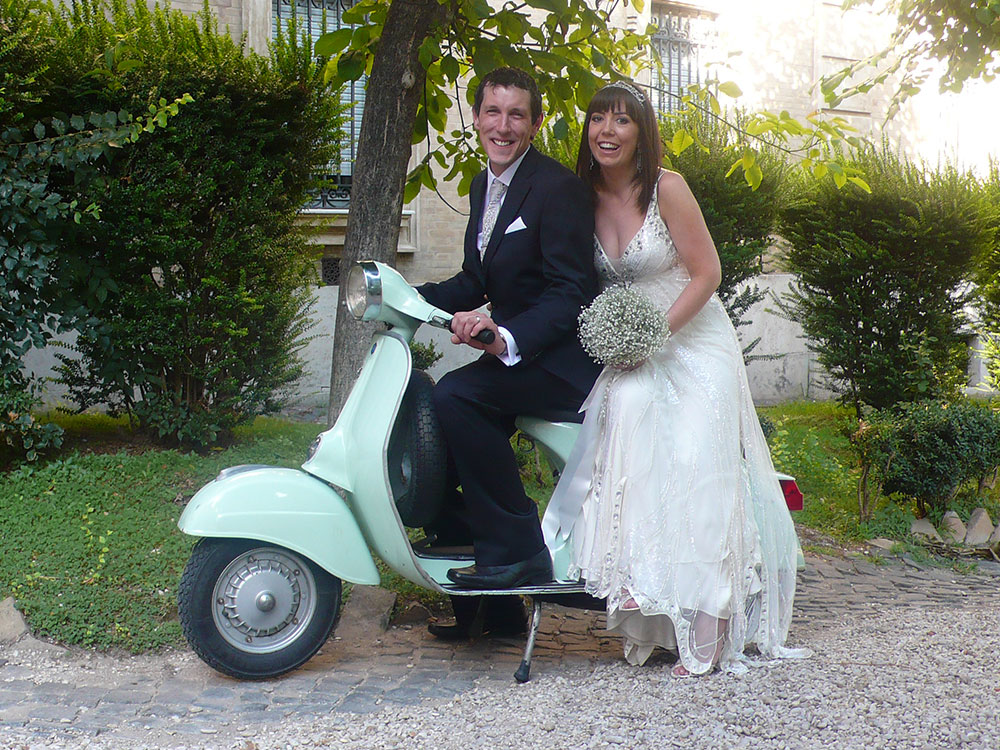 Vespa Piaggio vintage for wedding